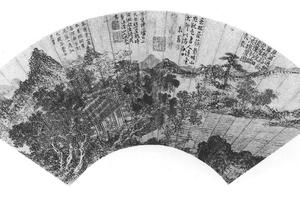 密树茅堂图