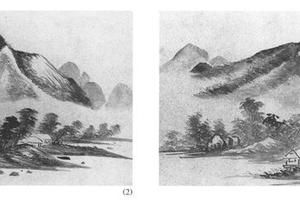 仿古山水八开