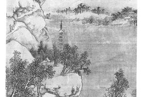 雪里渡江图