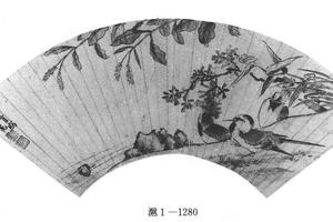 蓼塘鹡鴒图