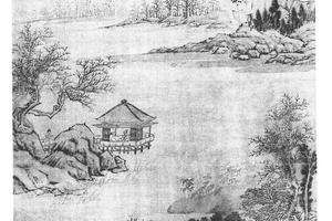 早阁枫林图