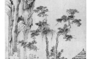 仿唐寅山水