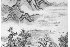 仿王珗采菱图