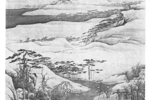 雪景山水