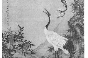 松梅双鹤图