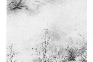 雪後孤山图