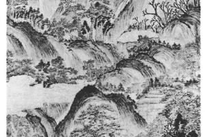 松溪对弈图