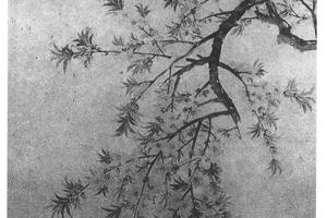 雨後桃花图