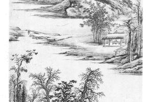 仿倪山水