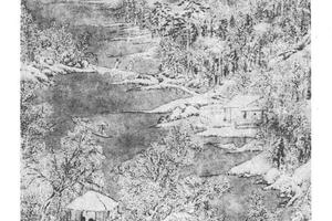 雪景山水