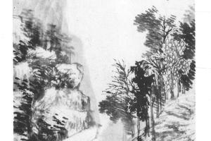 仿吴镇山水
