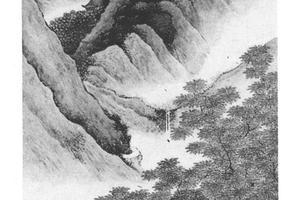 秋林观瀑图