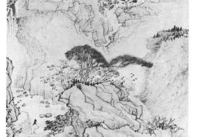 细雨虬松图