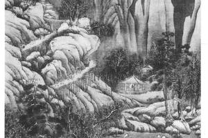 万山飞雪图