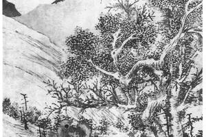 溪桥策杖图