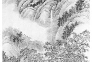 万壑松风图