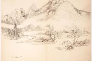 仿古山水图