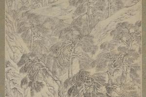 四万山水图03-万壑松风