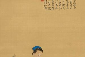 孟母教子图