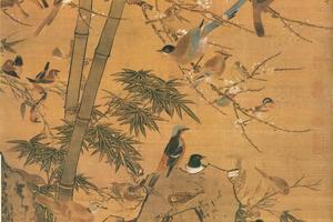 三友百禽轴