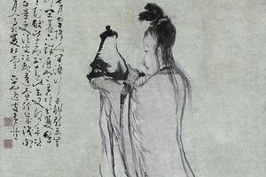 麻姑进酒图轴