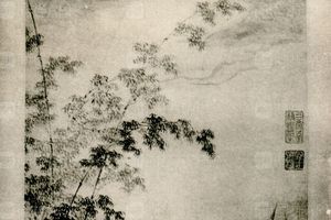 明唐伯虎修竹流泉