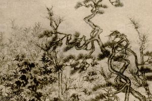 明唐伯虎自写桃花庵图