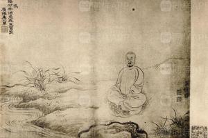 吴梅村小像 禹愼斋写