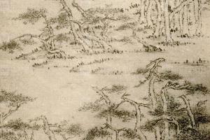 马江香女士画松