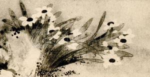 明陈老莲水仙卷