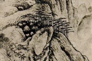 明杜东原松斋图