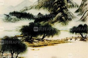 秦梧园柳溪渔艇图
