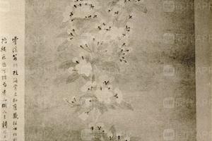 元钱舜擧折枝海棠