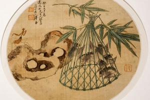 草虫扇页