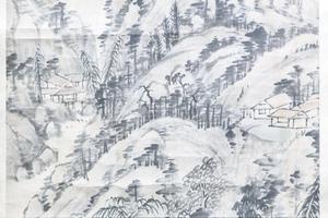 姚石倩仿大痴浅绛山水图
