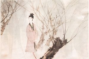 凝妆傍柳图