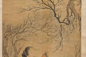 设色仕女屏（之一）