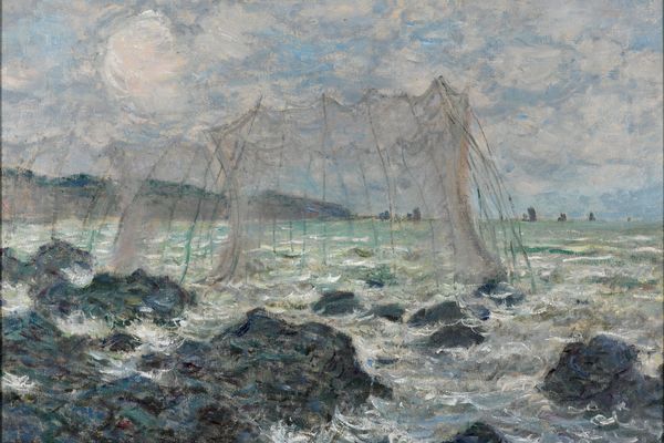 Fishing nets at Pourville 