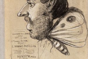 Caricature of Jules Didier 'Butterfly Man'