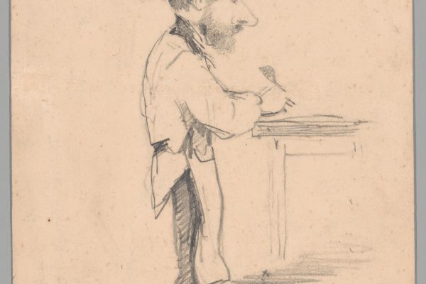 Caricature of a Man in the Small Hat 