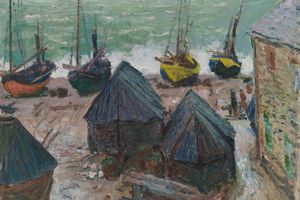 Boats on the Beach at едtretat 