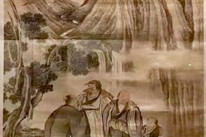 虎溪三笑图轴