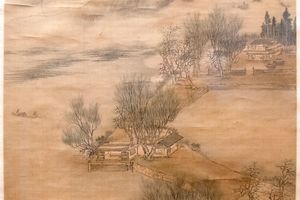 湖山春色图轴