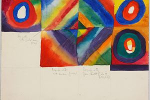 Color studies with information on painting technique