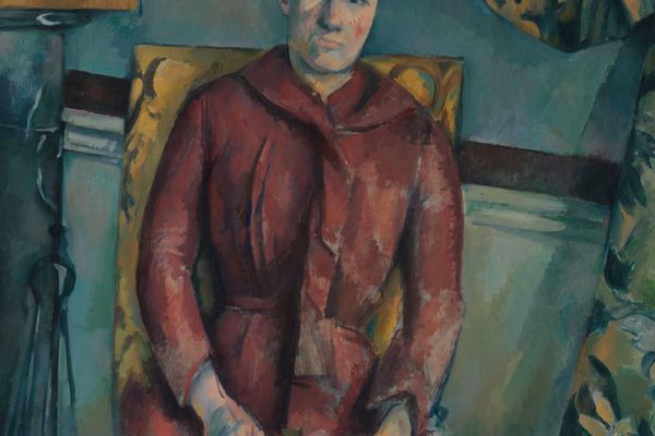 Madame Cézanne （Hortense Fiquet, 1850–1922) in a Red Dress 