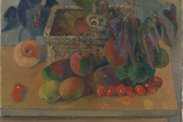 Still life with basket and fruits 