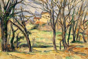 Trees and Houses Near the Jas de Bouffan 