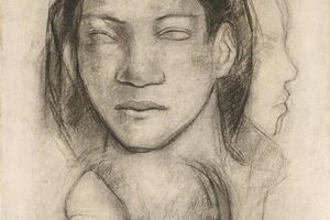 Tahitian Faces （Frontal View and Profiles) 