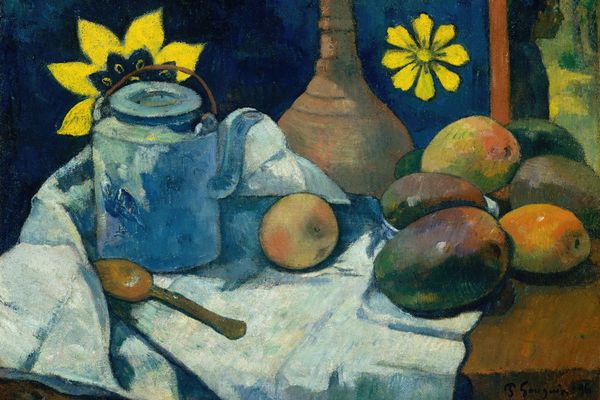 Still Life with Teapot and Fruit 