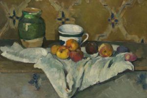 Still Life with Jar, Cup, and Apples 